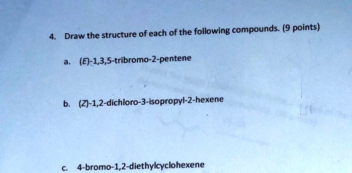 Z 1 3 5 tribromo 2 pentene