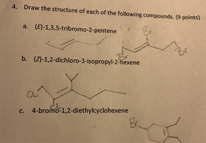 Z 1 3 5 tribromo 2 pentene