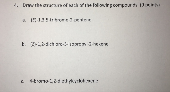 Z 1 3 5 tribromo 2 pentene