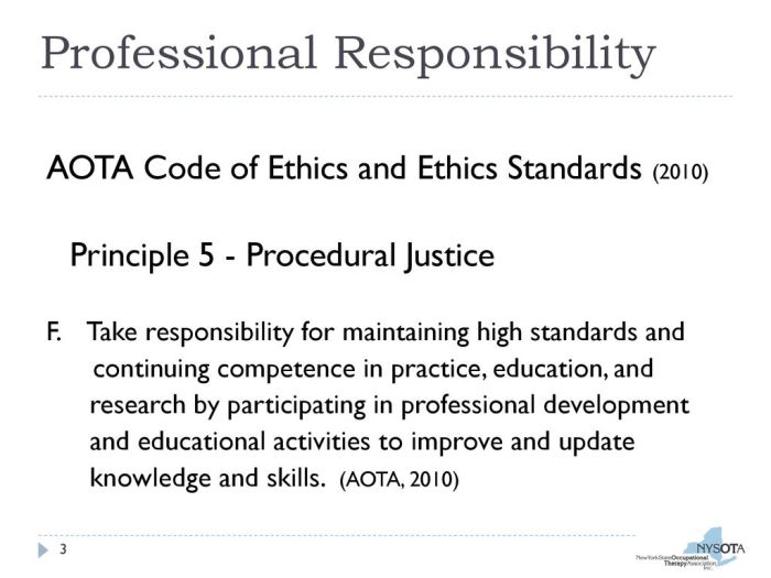 Aota standards for continuing competence