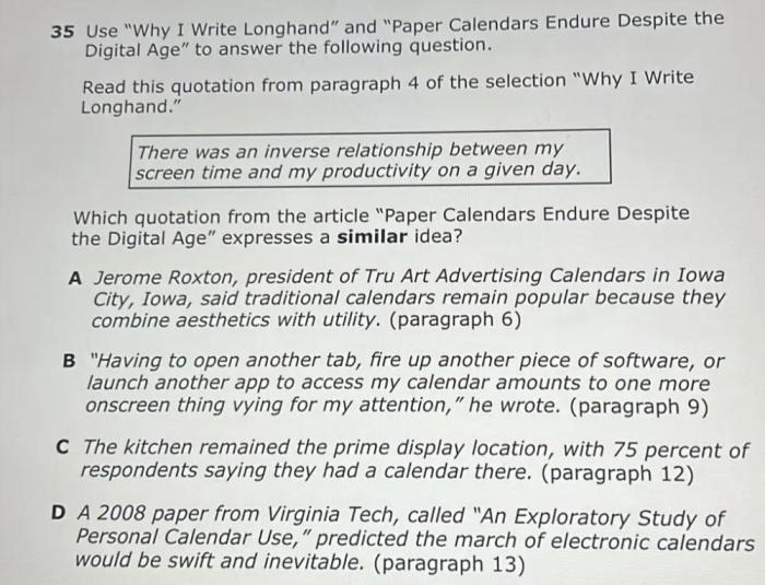 Why i write longhand answer key