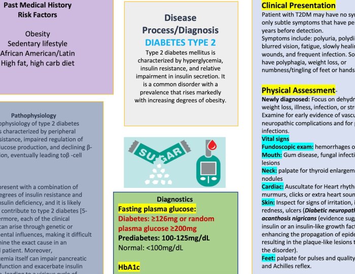 Concept map for diabetes type 2