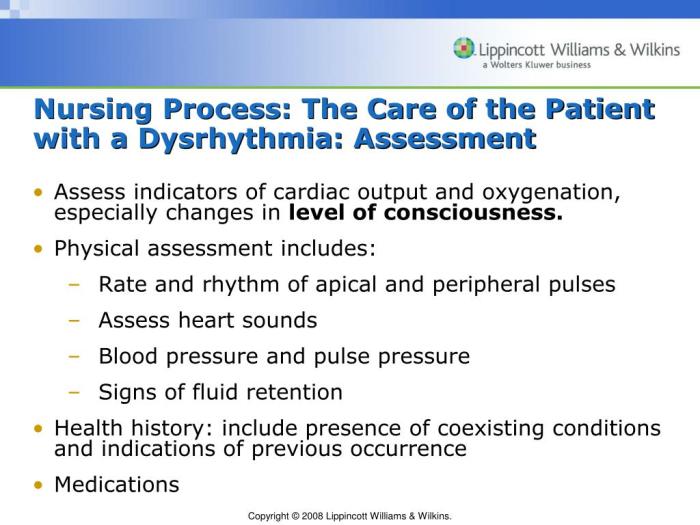 Nursing care cardiac dysrhythmias edapt