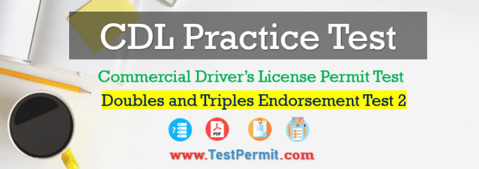 Doubles and triples endorsement practice test